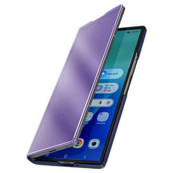 Étui de Protection pour Galaxy Z Fold 7 Clear View avec Support Vidéo Violet