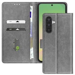 Étui pour Samsung A56 et A36 Clapet Portefeuille et Support Vidéo Gris