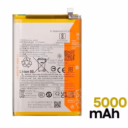 Batterie de Remplacement pour Redmi 13C BN5Q Haute Capacité 5000mAh Argent
