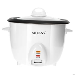 Cuiseur à Riz - SOKANY - 1.8L - Fonction Maintien au Chaud - Panier Vapeur - Blanc
