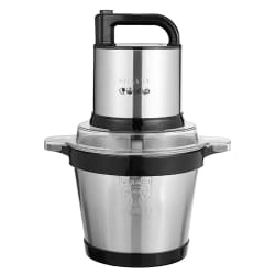 Sokany Hachoir Électrique Inox Bol 4L pour Viande Puissance Rapide Noir / Argent