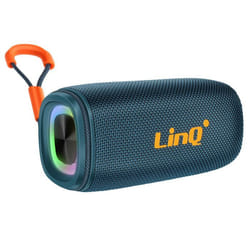 Enceinte Bluetooth 8W Portable Étanche IPX6 avec LED Multicolore LinQ Bleu