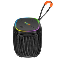Mini Enceinte Bluetooth - LINQ - Noir - Étanche IPX6 - Éclairage LED - Autonomie 5h