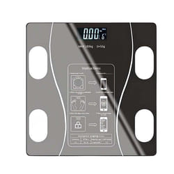 Balance connectée digitale - AVIZAR - Intelligente - Verre trempé - USB rechargeable - LCD rétroéclairé