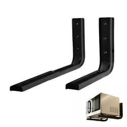Support mural pour micro-ondes - AVIZAR - Fixation solide - Noir - Capacité 30 kg - Extensible