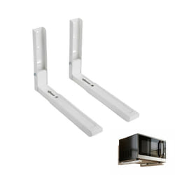 Support mural pour micro-ondes - AVIZAR - Fixe/Extensible - Blanc - 30 kg - Pour micro-ondes et petits fours