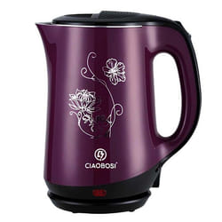 Bouilloire électrique - AVIZAR - 2.5 L - 2000 W - Arrêt automatique - Indicateur lumineux violet
