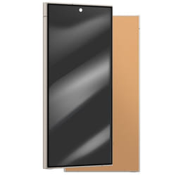 Écran Complet AMOLED pour Galaxy S24 Ultra Service Pack avec Châssis Samsung Noir / Orange
