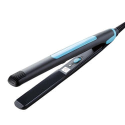 Lisseur et Boucleur 2 en 1 en Tourmaline Céramique 30W Température Réglable Noir / Bleu