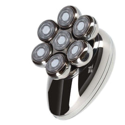 Rasoir électrique rechargeable - AVIZAR - 7 têtes flottantes - Lames rotatives - Étanchéité IPX6 - Autonomie 2h