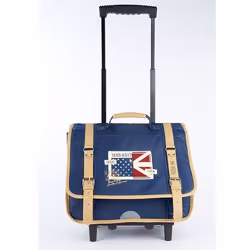 Trolley Cartable IKKS 41cm Navy Bleu
