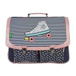 Cartable scolaire - Tanns - Cartable fille 41cm Léa - CE2 CM1 CM2 - Bleu marine
