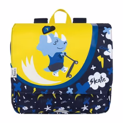 Cartable scolaire - Tanns - Skatepark - 29 x 27 x 10 cm - Polyester recyclé - Bleu