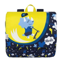 Cartable scolaire - Tanns - Skatepark - 29 x 27 x 10 cm - Polyester recyclé - Bleu