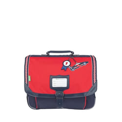 Cartable - TANNS - Noe - Bleu Rouge - 38x29x15 cm - Polyester recyclé