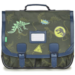 Cartable scolaire - Tanns - Timothée - 41cm - Kaki - Dinosaures phosphorescents