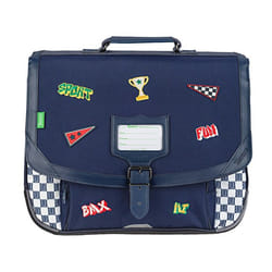 Cartable scolaire - Tanns - Mathéo - 38cm - Bleu - Bouteilles recyclées