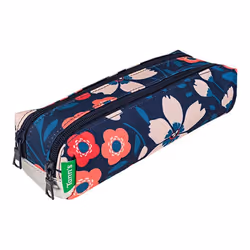 Trousse scolaire - Tanns - Floriane - Multicolore - 2 compartiments - Bouteilles recyclées