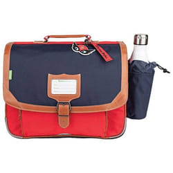 Cartable - TANNS - Arthur - 38x31x15 cm - Matière recyclée - Poche à gourde amovible