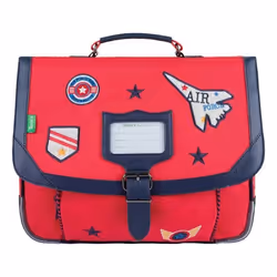 Cartable - Tanns - Antoine - Rouge - 35cm - Bouteilles recyclées - Primaire