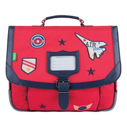 Cartable - Tanns - Antoine - Rouge - 35cm - Bouteilles recyclées - Primaire