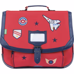 Cartable - Tanns - Antoine - Rouge - 38cm - Enfant - Bouteilles recyclées