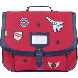 Cartable - Tanns - Antoine - Rouge - 38cm - Enfant - Bouteilles recyclées