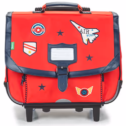 Cartable à roulettes - Tanns - Antoine - Rouge - 38cm - Enfant - Primaire