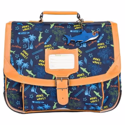 Cartable - Tanns - Sevan - 35cm - Marine - Bouteilles recyclées - Garçon