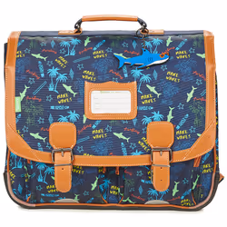 Cartable - Tanns - Sevan - 41cm - Marine - Bouteilles recyclées - Garçon