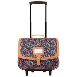 Tanns - Cartable à roulettes 38cm Alba marine - 12891