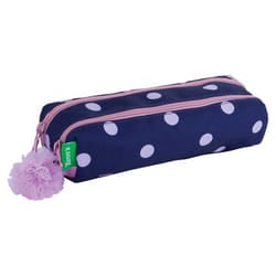 Trousse scolaire - Tanns - Romy - Marine - 2 compartiments - Bouteilles recyclées