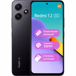 Smartphone XIAOMI Pack Redmi 12+Buds4 Lite+Coque+VT