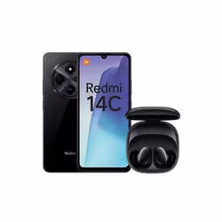 Smartphone Xiaomi Pack Redmi 14C 688 Double SIM 256 Go Noir + Redmi Buds 6 Play