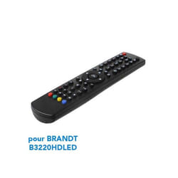 Télécommande TV de remplacement Vestel pour BRANDT B3220HDLED