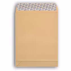 Format 229 x 324 mm type C4 idéal pour documents épais A4 Pochette = ouverture petit côté - Kraft armé brun 130 g/m² - 3 à so ...