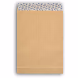 Format 250 x 353 mm type B4 idéal pour documents épais A4/A4+ Pochette = ouverture petit côté - Kraft armé brun 130 g/m² - 3 ...