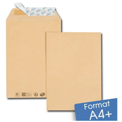 Enveloppebulle - Lot de 250 Enveloppes kraft brun A4+ auto-adhésives 260x330 mm