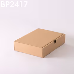 Boîte carton avec couvercle charnière et languette d'ouverture. Format intérieur = 24 x 17 x 5 cm - Qualité simple cannelure  ...