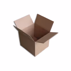 Boîte carton de type caisse américaine (2x2 rabats de fermeture) - Qualité simple cannelure. - Bonne finition avec extérieur ...