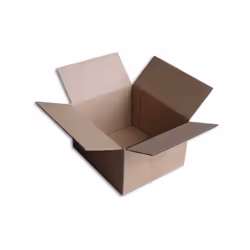 Boîte carton de type caisse américaine (2x2 rabats de fermeture) - Qualité simple cannelure. - Bonne finition avec extérieur  ...