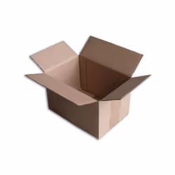 Boîte carton de type caisse américaine (2x2 rabats de fermeture) - Qualité simple cannelure. - Bonne finition avec extérieur ...