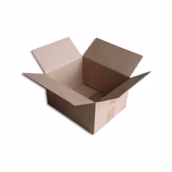 Boîte carton de type caisse américaine (2x2 rabats de fermeture) - Qualité simple cannelure. - Bonne finition avec extérieur ...