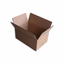 Boîte carton de type caisse américaine (2x2 rabats de fermeture) - Qualité simple cannelure. - Bonne finition avec extérieur ...