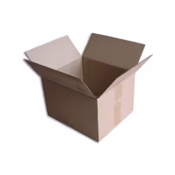 Boîte carton de type caisse américaine (2x2 rabats de fermeture) - Qualité simple cannelure. - Bonne finition avec extérieur  ...