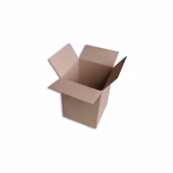 Boîte carton de type caisse américaine (2x2 rabats de fermeture) - Qualité simple cannelure. - Bonne finition avec extérieur  ...