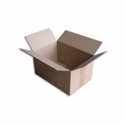 Boîte carton de type caisse américaine (2x2 rabats de fermeture) - Qualité simple cannelure. - Bonne finition avec extérieur ...