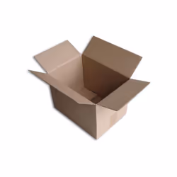 Boîte carton de type caisse américaine (2x2 rabats de fermeture) - Qualité simple cannelure. - Bonne finition avec extérieur  ...