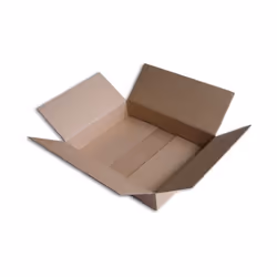 Boîte carton de type caisse américaine (2x2 rabats de fermeture) - Qualité simple cannelure. - Bonne finition avec extérieur ...
