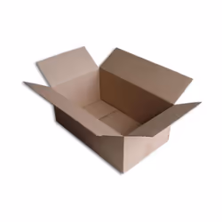 Boîte carton de type caisse américaine (2x2 rabats de fermeture) - Qualité simple cannelure. - Bonne finition avec extérieur ...